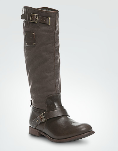 CAT Stiefel Leder Dunkelbraun