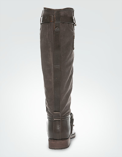 CAT Stiefel Leder Dunkelbraun