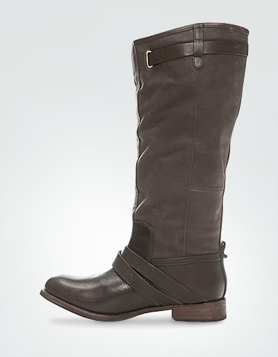 CAT Stiefel Leder Dunkelbraun