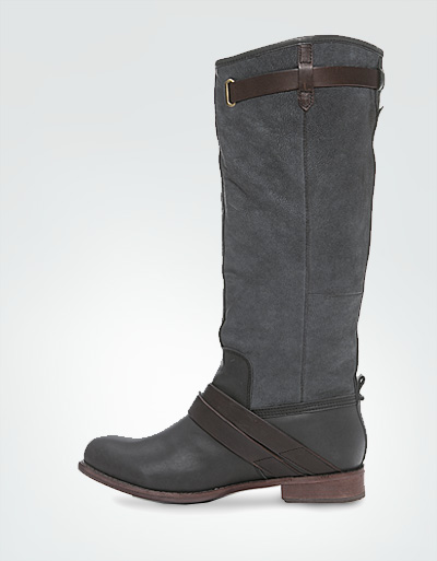 CAT Stiefel Nubuk-Nappa Schwarzgrau