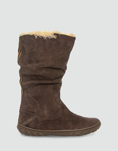 CAT Stiefel Veloursleder espresso