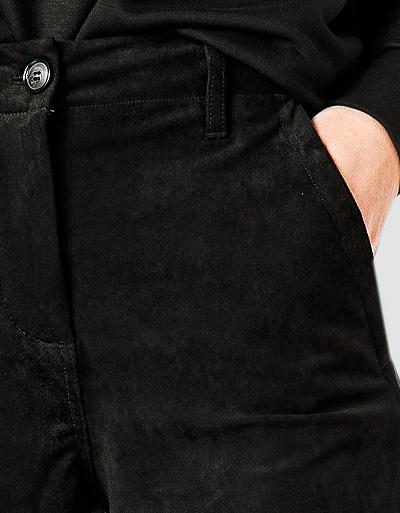 CINQUE Hose In Veloursleder Optik