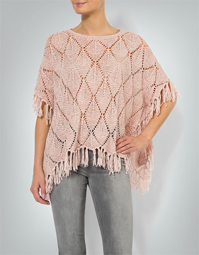 CODELLO Poncho mit Fransenabschluss