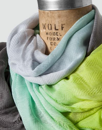 CODELLO Schal Im Fischgrat-Dessin