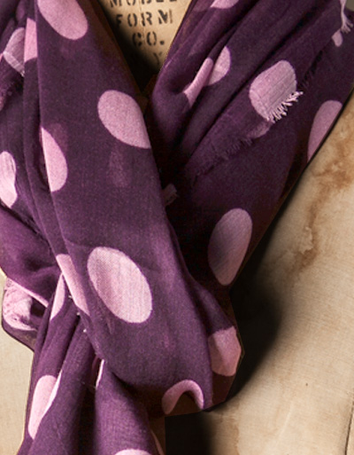 CODELLO Schal Im Polka-Dot Design