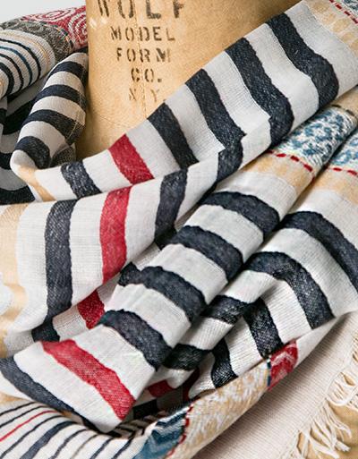 CODELLO Schal Im Streifen-Dessin