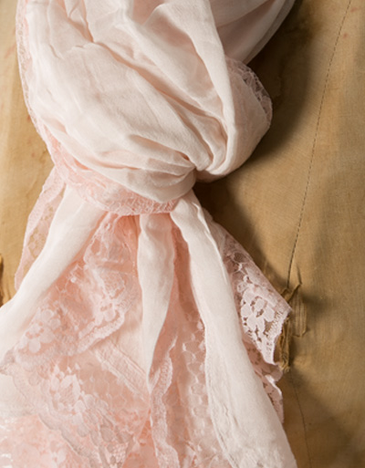 CODELLO Schal Mit Spitzenabschluss