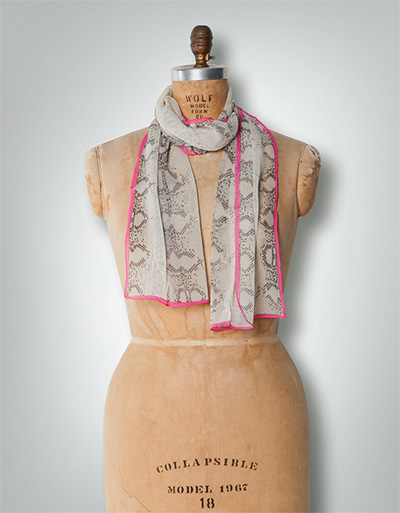 CODELLO Seidenschal mit Snake-Print