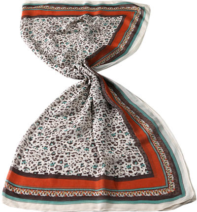 CODELLO Tuch Viskose dunkelbraun-creme