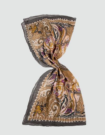 CODELLO Tuch Wolle camel-grau-senf