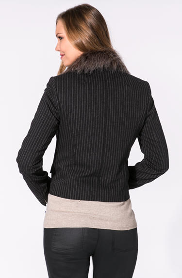 Daniel Hechter Blazer Wollmischung Anthrazit-beige