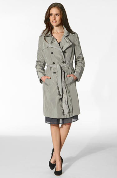 Daniel Hechter Trenchcoat Mikrofaser kiesel