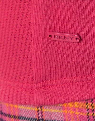 DKNY Pyjama-Shirt Mit Rippeneinsatz