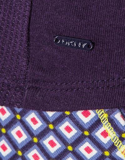 DKNY Pyjama-Shirt Mit Rippeneinsatz