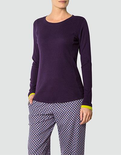 DKNY Pyjama-Shirt mit Rippeneinsatz