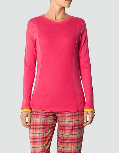 DKNY Pyjama-Shirt mit Rippeneinsatz