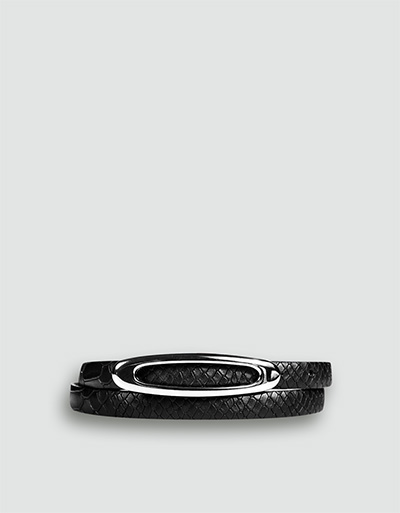 fashionsisters.de Gürtel Krokoprägung schwarz