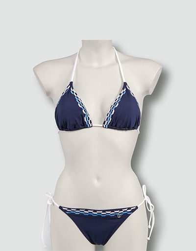 FIRE + ICE Bikini mit abstraktem Muster
