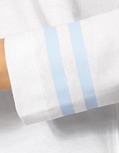 FIRE + ICE Langarmshirt Mit Streifenabschluss