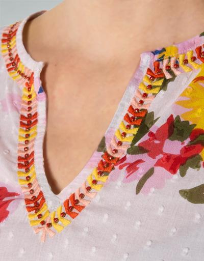 FIRE + ICE Tunika Aus Baumwoll-Voile