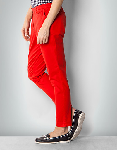 Fred Perry Preppy Chino In Feuerrot