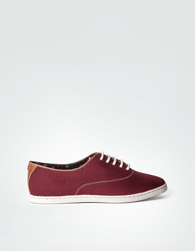 Fred Perry Sneaker aus Herringbone Canvas