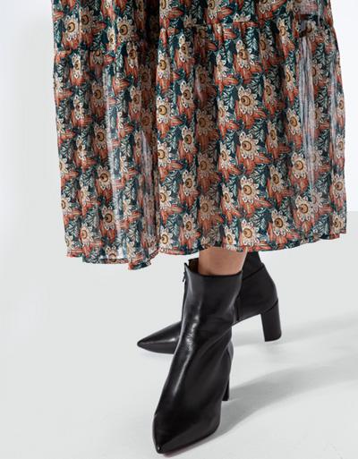 Freebird Kleid Mit Allover-Muster