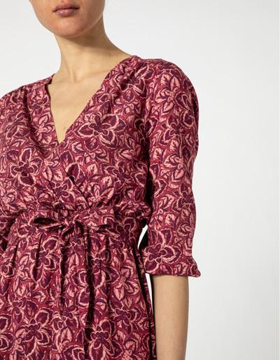 Freebird Midi-Kleid Mit Flower Print