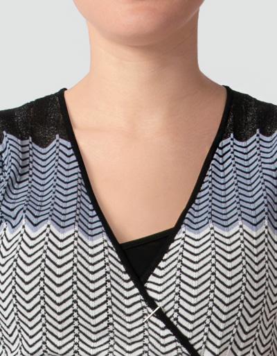 Freebird Wickelkleid Aus Strukturiertem Feinstrick