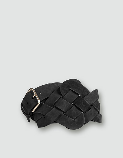RENÉ LEZARD Geflochtener Taillengürtel aus Nubukleder