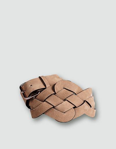 RENÉ LEZARD Geflochtener Taillengürtel aus Nubukleder