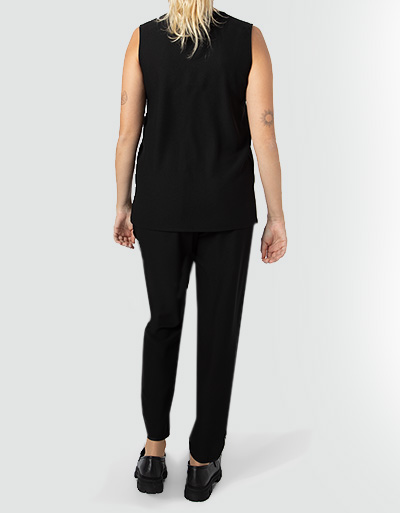 CINQUE Hose Aus Seiden Crêpe Mit Abgesetzten Kanten