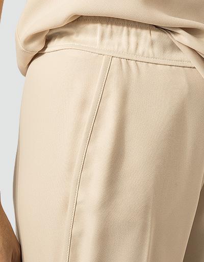 CINQUE Hose Aus Seiden Crêpe Mit Abgesetzten Kanten