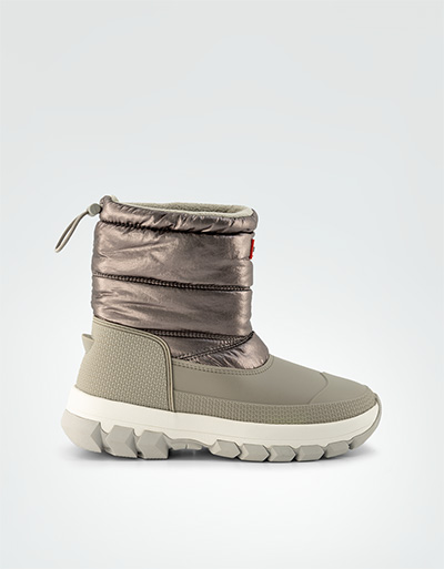 HUNTER Snow Boots im Metallic-Look