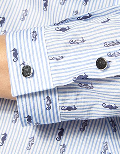 Jacques Britt Bluse Im Allover-Dessin