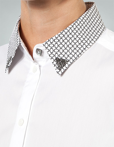Jacques Britt Bluse Mit Extravagantem Kragen
