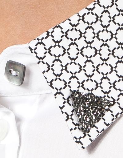 Jacques Britt Bluse Mit Extravagantem Kragen