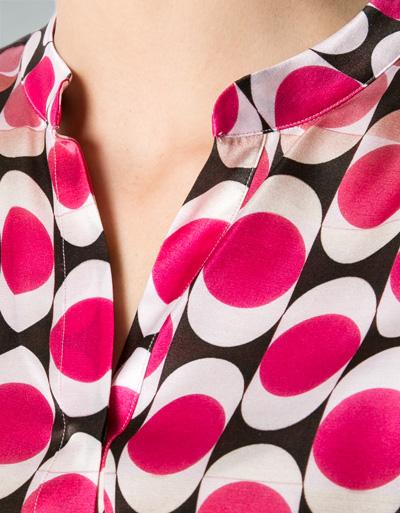Jacques Britt Bluse Mit Retro-Muster