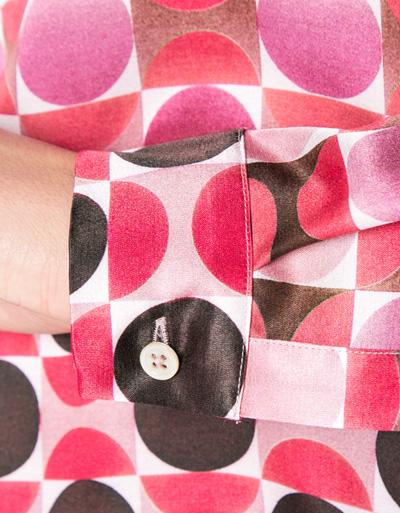 Jacques Britt Bluse Mit Retro-Muster
