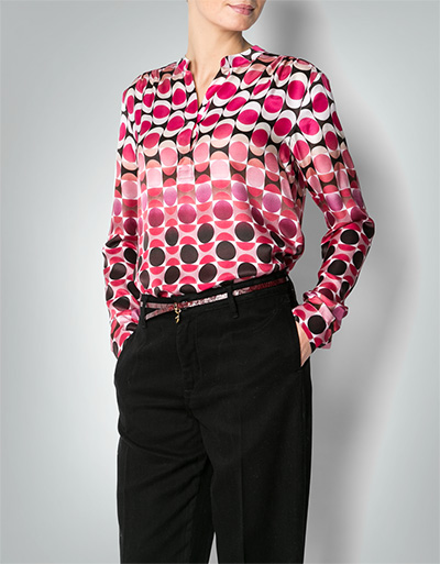 Jacques Britt Bluse mit Retro-Muster