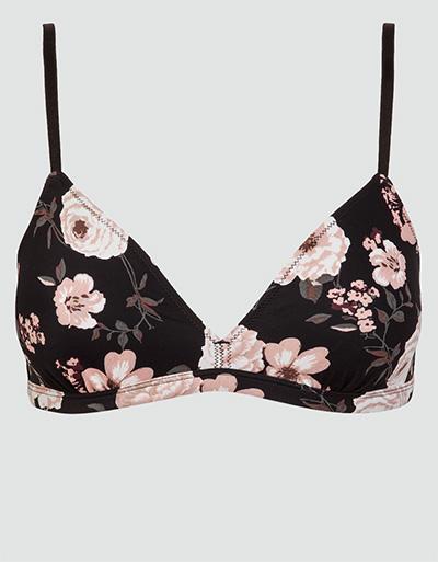Jockey Crop Top mit floraler Musterung