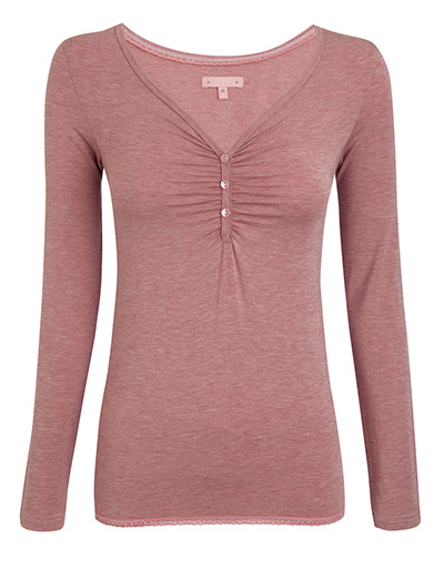 Jockey Longsleeve mit Spitzenabschluss