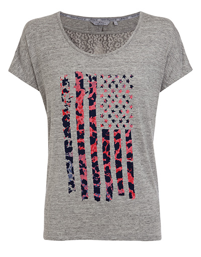 Jockey Shirt mit Spitzeneinsatz