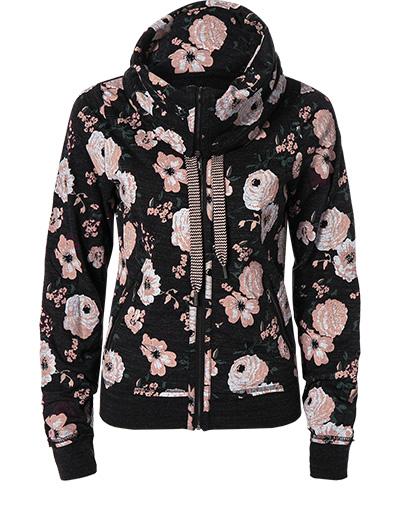 Jockey Sweatjacke Mit XXL-Kragen