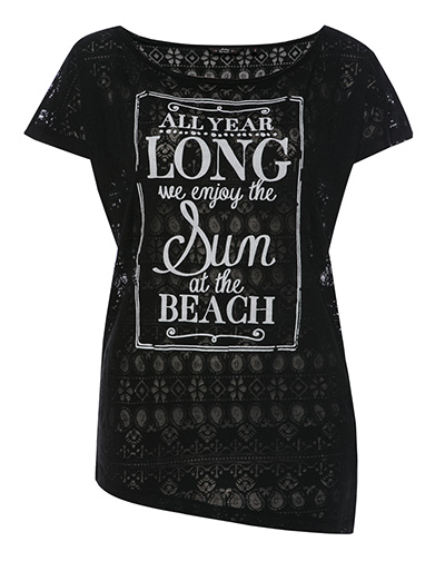 Jockey T-Shirt in Ausbrenner-Optik