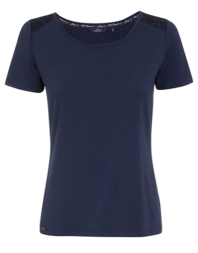 Jockey T-Shirt mit Spitzenpasse