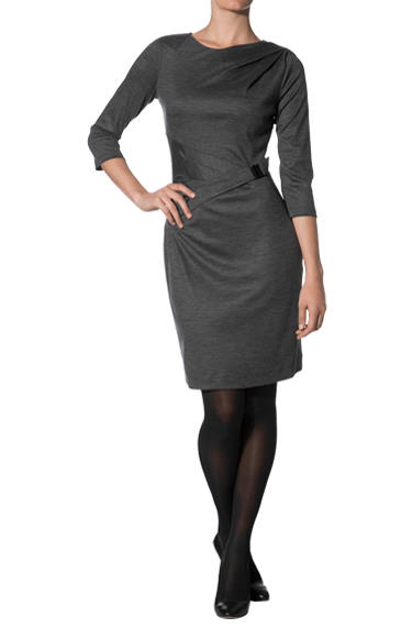 JOOP Kleid Schurwolle grau