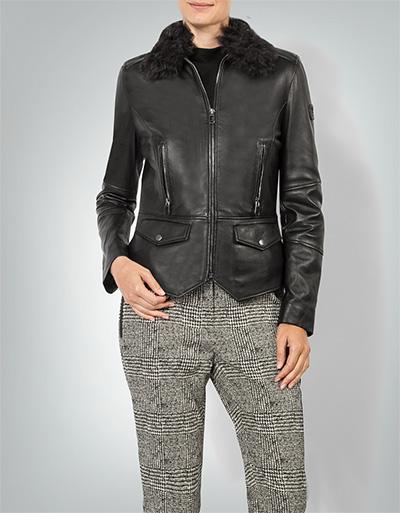 JOOP Lederjacke mit Fellkragen