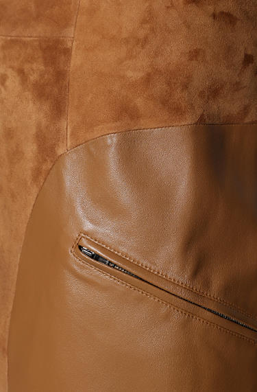 JOOP Lederrock Lammleder Cognac