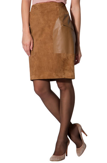JOOP Lederrock Lammleder cognac